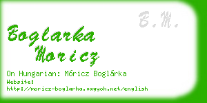 boglarka moricz business card